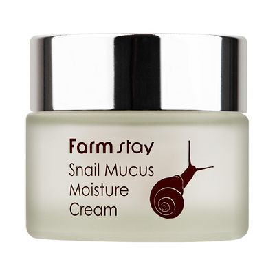 FARMSTAY Snail Mucus Moisture Cream - Snail Mucin Cream Daily Moisturizer - With Snail Mucus Filtrate and Hyaluronic Acid - Firms and Plumps - 1.7 oz