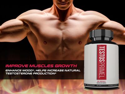 Testos Primel Advanced Formula, TestosPrimel for Muscles, Testoprime, 270 Capsules, 3 Months Supply