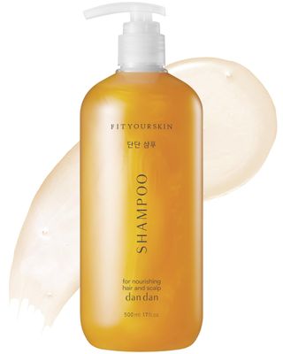 FIT YOUR SKIN DAN DAN Nourishing Hair Shampoo - pH 5.5 Keratin Protein Perfumed Shampoo for Frizz Control, Moisturizing, Thicker Hair - Citrus Honey Scent - Paraben Free - 17 fl.oz