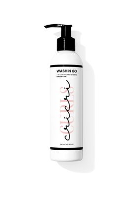 Cricri Curls Wash N Go 2-in-1 Conditioning Shampoo Conditioner for Curly Hair, Paraben free, Sulfate free, 8 fl oz