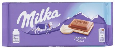Milka Chocolate Confection With Yogurt Creme Filling (100 G)