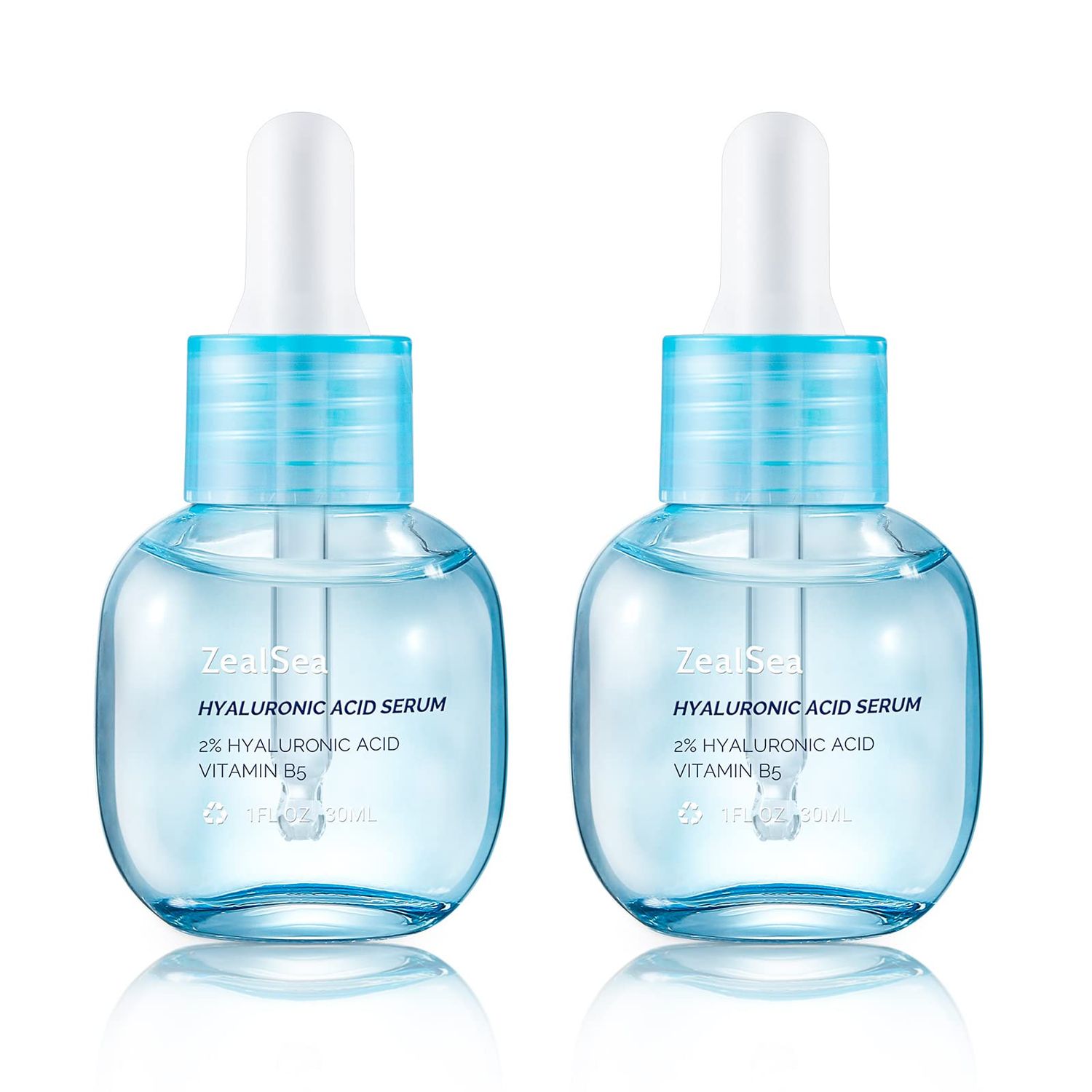 ZealSea Hyaluronic Acid Serum for Face, Hydrating Microneedling Serum, EWG Certified for Sensitive Skin, Vegan Fragrance Free Non-Comedogenic Absorb Quickly, Pure Hyaluronic Acid Anti-Aging 1 Oz2