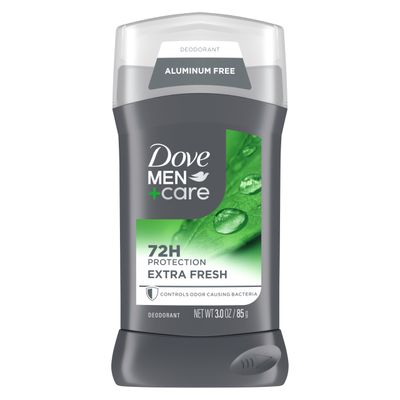 Dove MenCare Deodorant Stick for Men Aluminum Free Extra Fresh 72-Hour Odor Protection Mens Deodorant with 14 Moisturizing Cream 3 oz