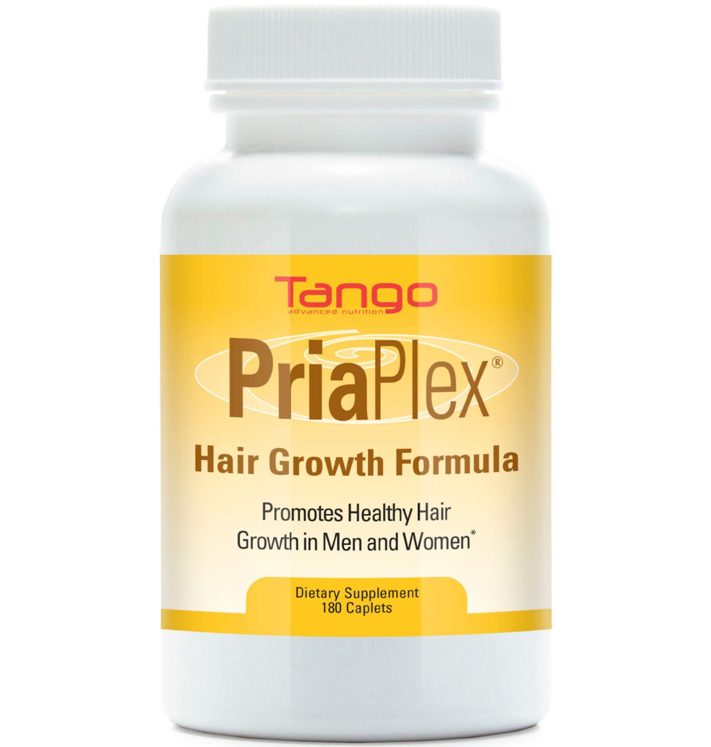 PriaPlex Natural Hair Growth Supplement for Hair Loss for Men and Women, Supporting Healthy Hair Regrowth (180 Caplets)