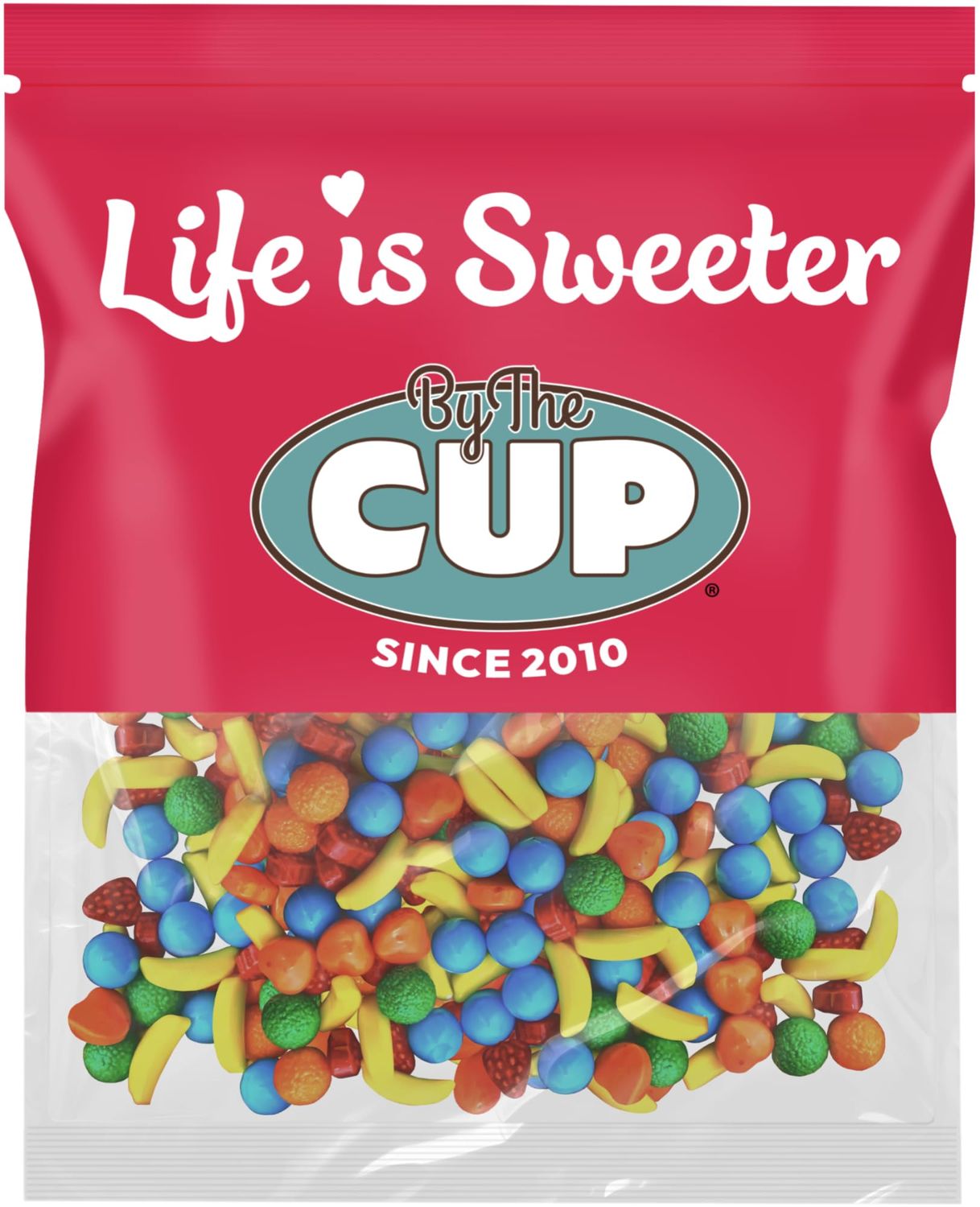 By The Cup Fruit Blasts Hard Pressed Candy, 12 oz Bulk Bag