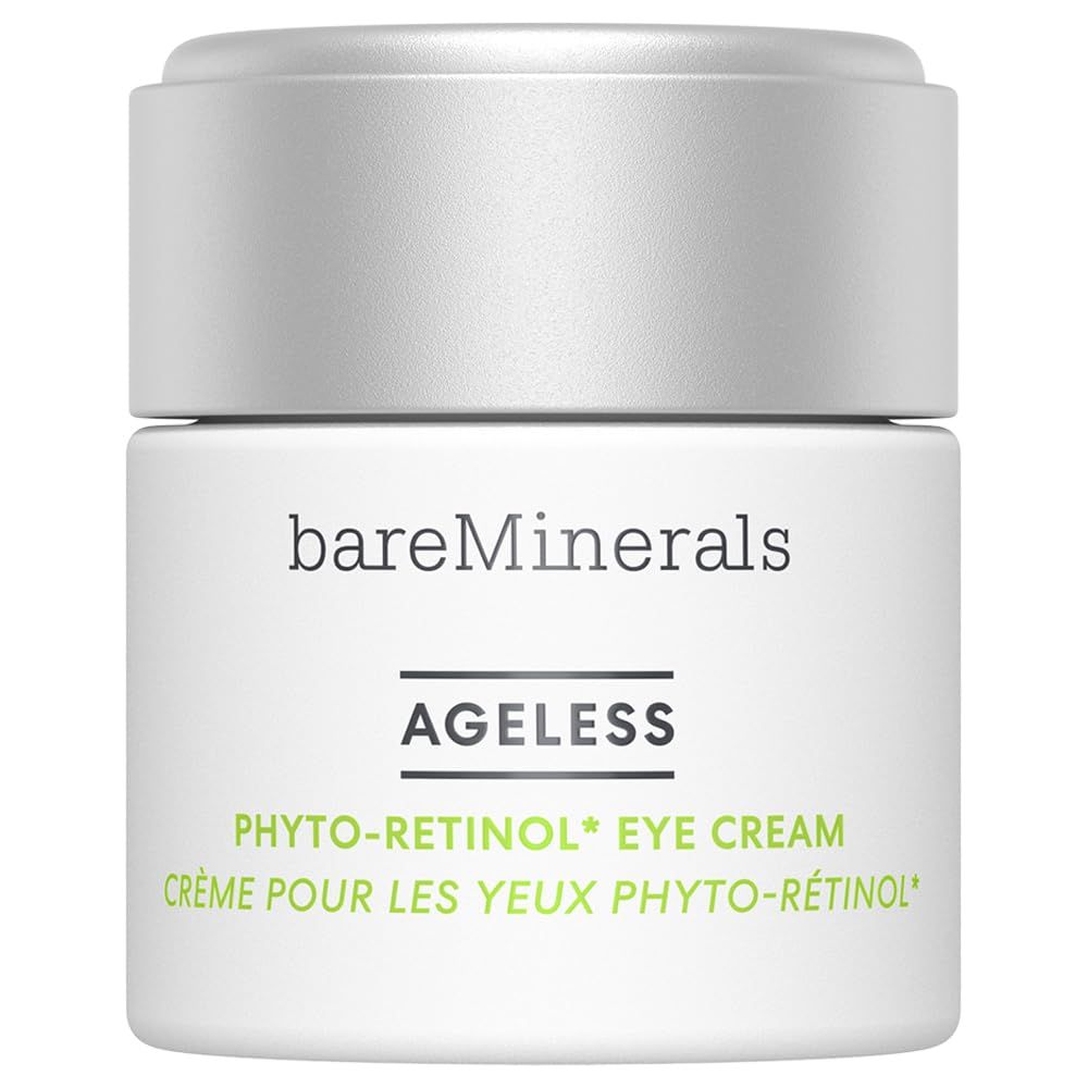 bareMinerals Ageless Phyto-Retinol Eye Cream with Plant-Based Retinol Alternative Hyaluronic Acid, Anti-Aging, Hydrating Under Eye Cream, Vegan
