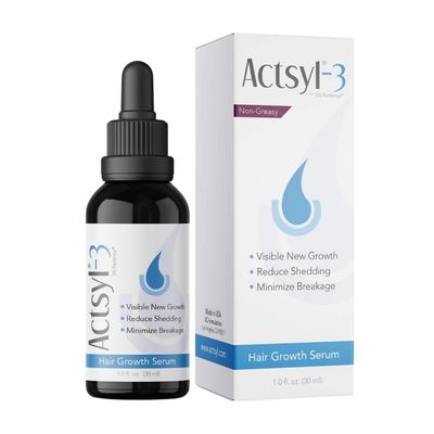Actsyl-3 Hair Growth Serum with Redensyl - Grow Thicker, Fuller, Stronger Hair, Reduce Shedding and Breakage Non-Greasy, Easy Application for Women