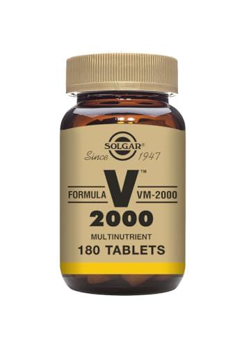 Solgar Formula VM-2000 (Multinutrient System), 180 Tablets - Premium Quality Multiple - Contains Zinc - Supports A Healthy Immune System - Vegan, Dairy Free, Kosher - 90 Servings