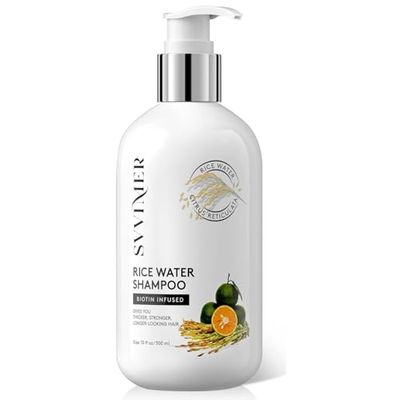 Svvimer Rice Water Hair Growth Shampoo - Thickening Shampoo with Biotin for Hair Loss and Thinning Hair