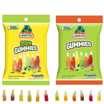Jarritos Gummies 8oz (2 pack) - Original and Sour - Mexican Candies - Natural Flavors