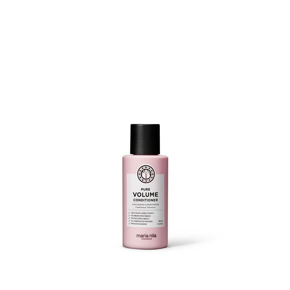 Maria Nila Pure Volume, Conditioner 3.4 Fl Oz, Vitamin B5 Gives Volume to Thin Fine Hair, 100 Vegan SulfateParaben free