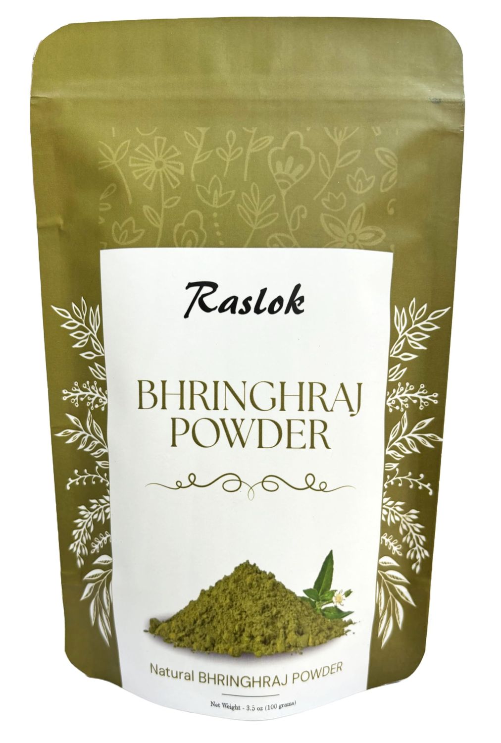 Raslok Pure Bhringraj Powder Pure Bhringaraj Eclipta Alba Powder Hair Growth (3.52 oz)