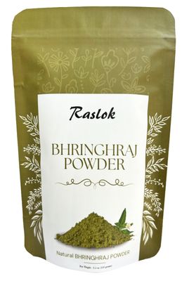 Raslok Pure Bhringraj Powder Pure Bhringaraj Eclipta Alba Powder Hair Growth (3.52 oz)