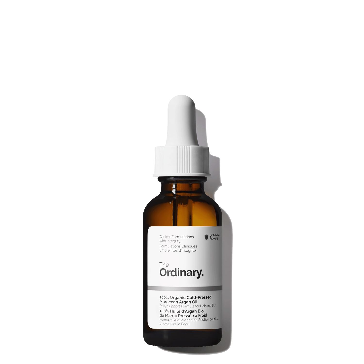 The Ordinary 100 Organic Cold-Pressed Moroccan Argan Oil, Nourishing and Hydrating Treatment for Skin Hair, 1 Fl Oz