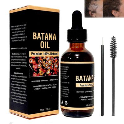 dootdott 100 Unrefined Pure Batana Miracle Oil for Smoother Hair Growth - from Honduras, Repairs Damaged Hair Hair Loss, 2 oz