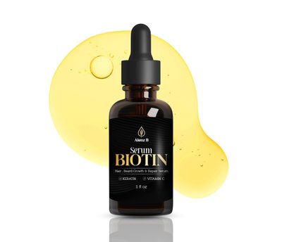 MAX CONCENTRATION - SERUM BIOTIN - 100 NATURAL Scalp and Beard Growth Boost Y