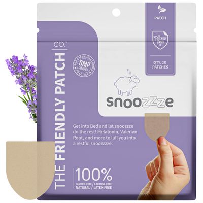 The Friendly Patch 28 Day Sleep Patches Snooze for Sleep Aid Support Natural Sleeping Aid with Melatonin 7mg and Magnesium