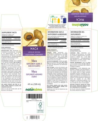 Naturalma Maca or Peruvian Ginseng (Lepidium meyenii or L. peruvianum) Root Alcohol-Free Tincture - 4 fl oz Liquid Extract in Drops - Herbal Supplement - Vegan
