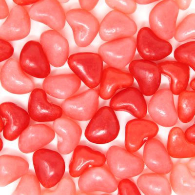 Red Heart-Shaped Jelly Beans - Sweet Sour Valentines Candy (11 oz) - Party Favors Wedding Treats