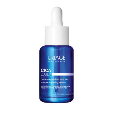 URIAGE Cica-Daily Intense Repairing Serum Made With Prebiotic, Hyaluronic Acid Centella Asiatica, Boosts Skin Repair, Paraben Fragrance-free, Non-Comedogenic, 30 mL 1.01 oz