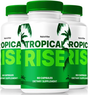 NutraVibe (3 Pack) Tropical Rise, Official Tropical Rise Capsules, Tropical Rise for Men Pills to Support Overall Health, Stamina, Well-Being, Premium Tropical Rose Pastillas Review (180 Capsules)