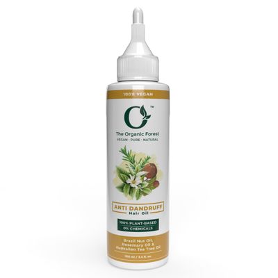 Anti-Dandruff Blend Coconut, Neem, Tea Tree, Rosemary, Lemongrass Oils, Vitamin E 100 Chemical-Free, Vegan