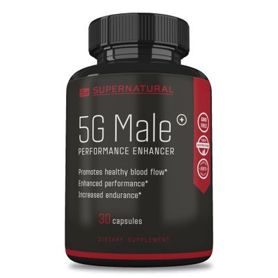 Supernatural Man 5G Male Natural T Booster Enhancing Supplement for Blood Flow, Stamina, Strength Endurance Ginseng, Garlic, Ginkgo, Ginger Root, Vitamin D - Supports Healthy Males - 30 Capsules