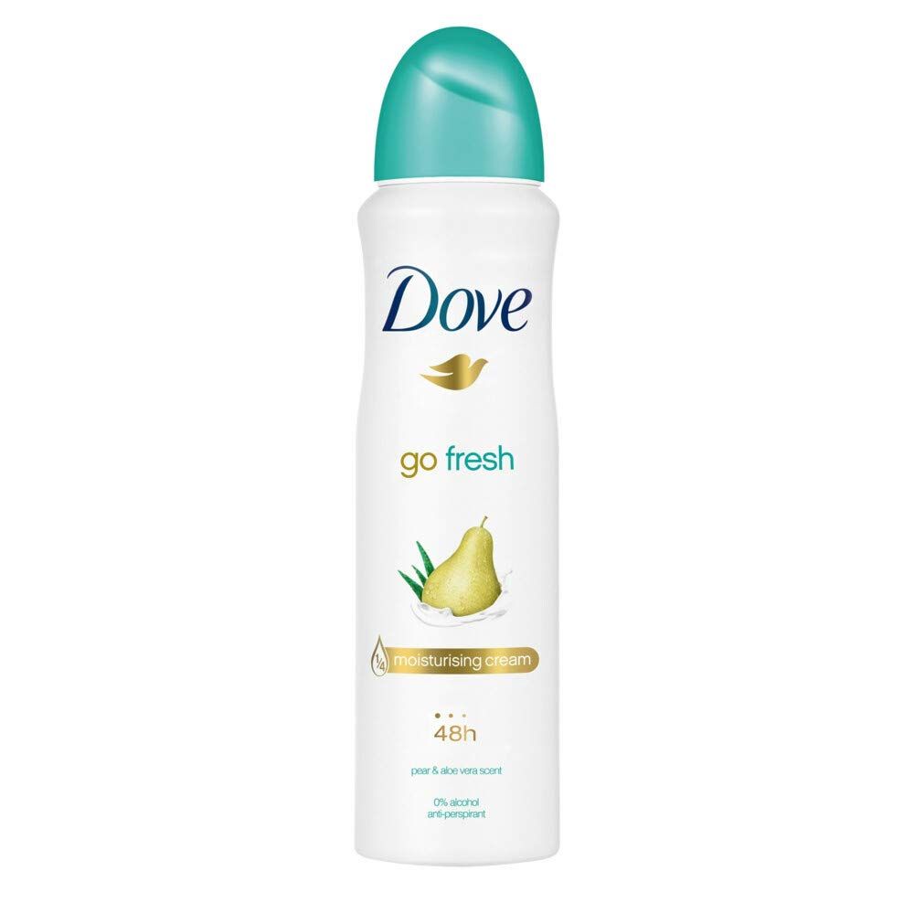 DOVE MEN CARE Go Fresh Pear Aloe Vera Scent Antiperspirant Spray 150ml 5.07oz Plus one Free Pantene 1.7oz Pro-V Deep Fortifing (7 Value) (CD-8058615376234-KIT)