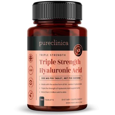 Triple Strength Hyaluronic Acid 300mg x 180 tablets (6 months supply). 300 stronger
