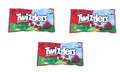 Twizzlers Cherry Bunnies Gummy Candy 2.1oz - 3 bags