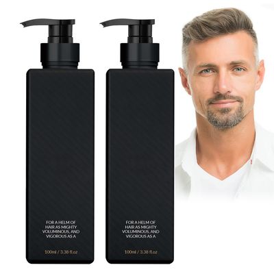 DuoZeng Root Activator Shampoo,Shampoo for Men Women,Nourishing Long Lasting Natural Hair Regrowth Shampoos Hair Care for Darker Thicker Hair(2PCS)