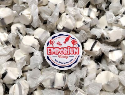 Black Licorice Salt Water Taffy -1.5 lbs of Fresh Delicious Individually Wrapped Chewy Taffy Candy