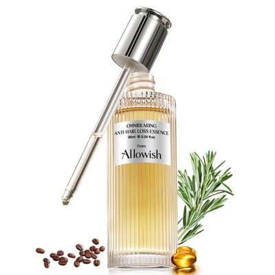 ALLOWISH Hair Growth Serums 95 ml - Rosemary Hair Thickening Serum with Biotin, Caffeine for Hair Thinning Shedding - Promotes Healthy Scalp, Fuller, Nourish, Strengthens Roots