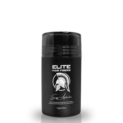 Elite Hair Fibers - ALL NATURAL - Instantly Increase Hair Density - For Men and Women - 12g (Medium Brown)