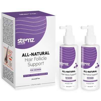 Stemz for Women - Hair Follicle Stimulator - Natural Alternative to Minoxidil and Hair Growth Oil - Sea Moss Peptides to Support Hair Growth - Delivers Results in 90 Days