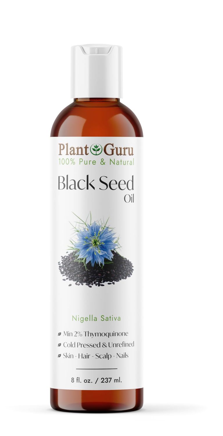 Black Cumin Seed Oil 8 fl. oz. Unrefined Cold Pressed 100 Pure Natural Nigella Sativa Kalonji Oil for Skin Care, Hair Growth, Scalp and Massage.