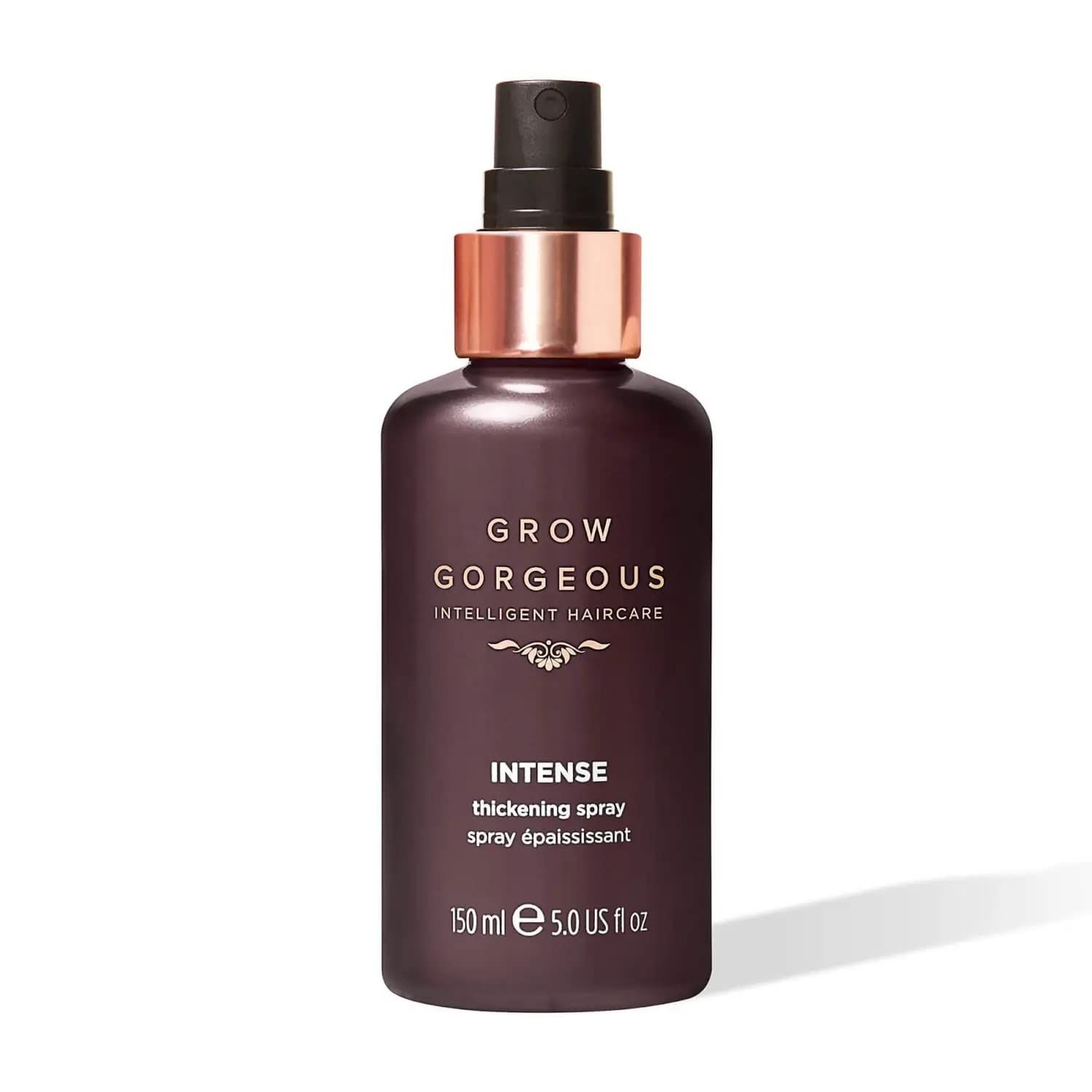 Grow Gorgeous Intense Thickening Spray - Instant Thickenining For Flat, Fine and Thinning Hair, 5 fl oz