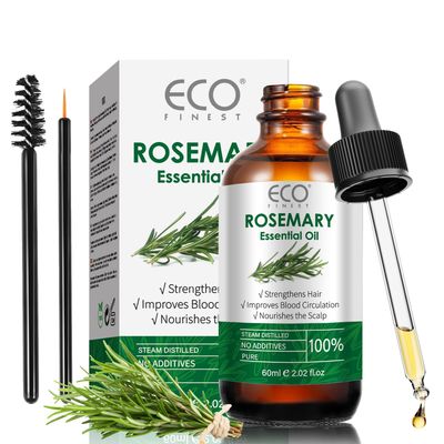 AKBAN 100 Pure Rosemary Oil for Hair Growth, Hair Treatment Oil for Strengthening, Nourishing Volumizing for All Hair Types 2.02 fl oz