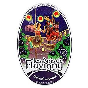 Les Anis de Flavigny Blackcurrant Flavored Hard Candy 50 g (3 Pack)