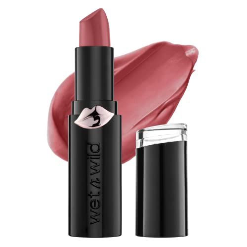 wet n wild Mega Last Matte Lip Color, Semi Matte Hyaluronic Acid Infused, Long Lasting Full Coverage for a Nourishing Pout, Cruelty-Free Vegan - Wine Room