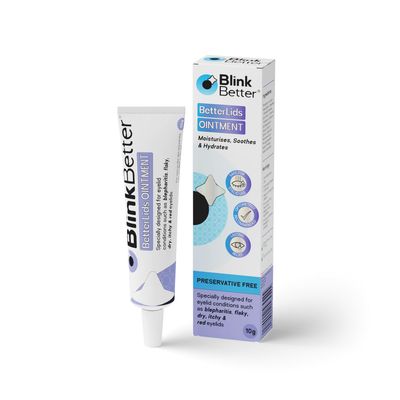 BetterLids Eyelid Ointment - Intense Oat Complex with Shea Butter Panthenol - Hydrates, Nourishes Soothes - Moisturizing Care for Dry, Itchy, Red, Sensitive, Flaky Skin Around the Eyes - 0.35 oz