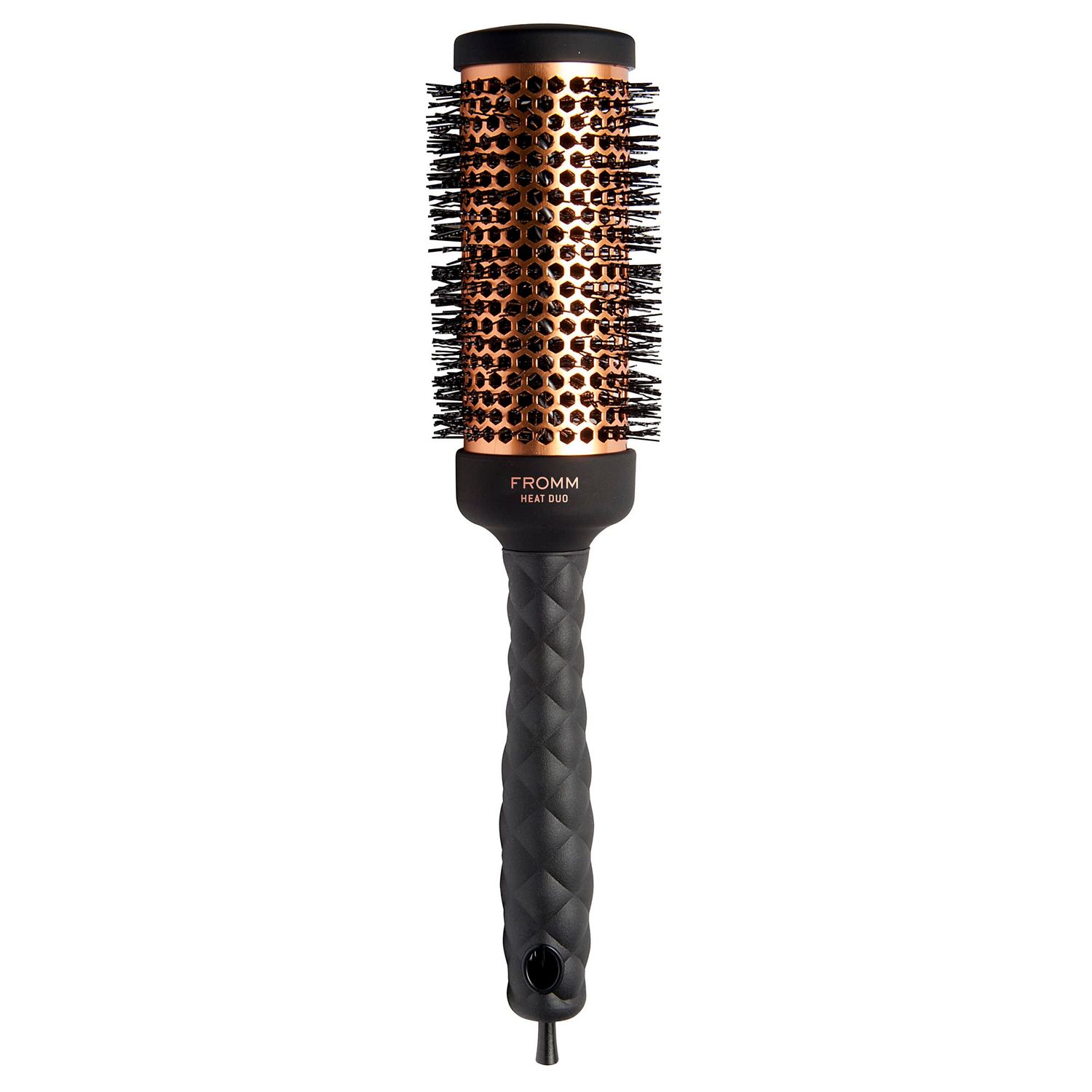 Fromm Heat Duo Copper x Ceramic 1.75&quot; Round Brush for Expert Blowouts and Faster Hair Drying, Roller Hairbrush for Anti-static Styling, Smoothing, Straightening and Shine