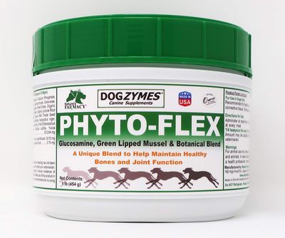 Dogzymes Phyto Flex - Glucosamine, Chondroitin, MSM and Hyaluronic Acid (1 Pound)