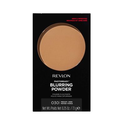 Revlon PhotoReady Blurring Face Powder Makeup, Longwear, Light-Medium Coverage with Flawless Finish, Shine Oil-Free, 030 Medium Deep, 0.25 oz