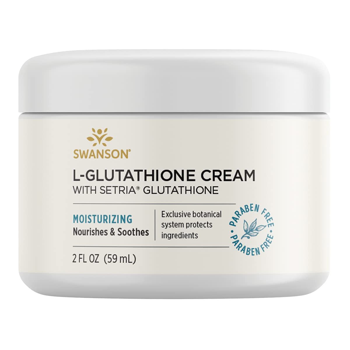 Swanson L-Glutathione Cream with Setria 2 fl Ounce (59 ml) Cream