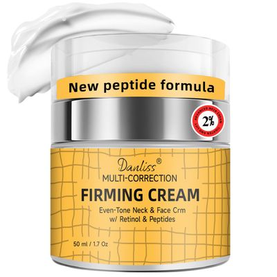 Neck Firming Cream Tighten Lift Advanced Neck Cream Unscented Face Moisturising with Retinol, Collagen Hyaluronic Acid, Smoothing Aging, Improves Crepey Skin Vertical Lines 1.7 Oz