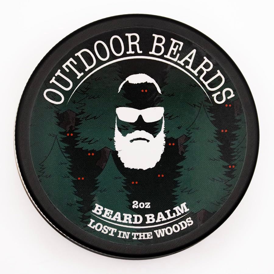 Outdoor Beards Beard Balm 2 oz Cleansing Balm for Beards Short or Long Beard Conditioner for Men Essential Moisturizer for Every Man&#39;s Beard Leave Hair and Skin Healthy (Lost in the Woods)