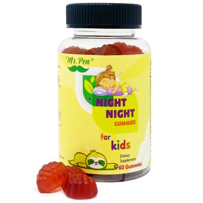 Melatonin Gummies for Kids 60 Gummies 2 Months Supplies Passion Fruit Flavor Natural Kids Sleep Supplement 4 Years, Melatonin Gummies Kids, Supplement for Faster and Longer Sleep
