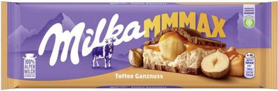 Milka Milk Chocolate with Whole Hazelnuts, Large Bar 300g