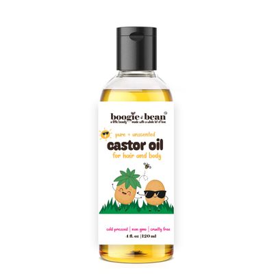 Castor Oil Cold Pressed, Pure Castor Oil, NON GMO USP, for Skincare and Baby Hair Oil for Infants, Hair Oil for Kids